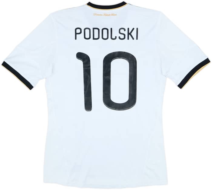 2010-11 Germany Home Shirt Podolski #10 - 6/10 - (M)