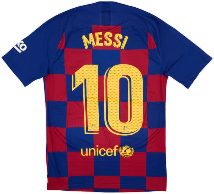 2019-20 Barcelona Authentic Home Shirt Messi #10 - 9/10 - (S)