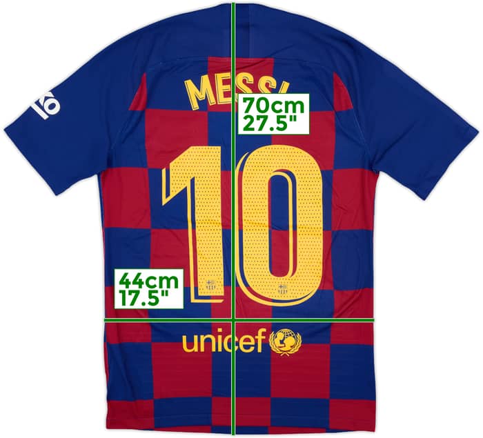 2019-20 Barcelona Authentic Home Shirt Messi #10 - 9/10 - (S)