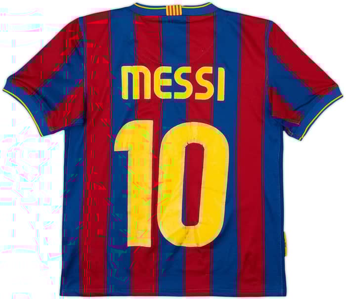 2009-10 Barcelona Home Shirt Messi #10 - 5/10 - (M.Boys)