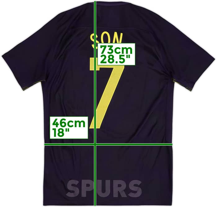 2017-18 Tottenham Authentic Third Shirt Son #7 - 10/10 - (M)