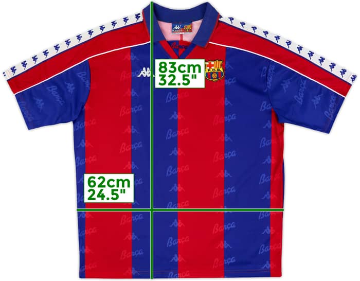 1992-95 Barcelona Home Shirt - 9/10 - (XL)