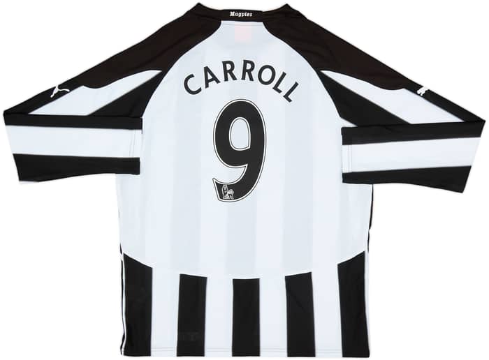 2010-11 Newcastle Home L/S Shirt Carroll #9 - 8/10 - (L)