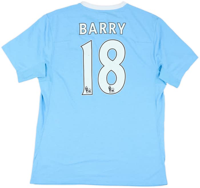 2009-10 Manchester City Home Shirt Barry #18 - 5/10 - (M)