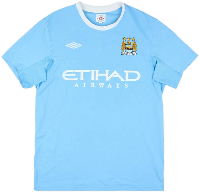 2009-10 Manchester City Home Shirt Barry #18 - 5/10 - (M)