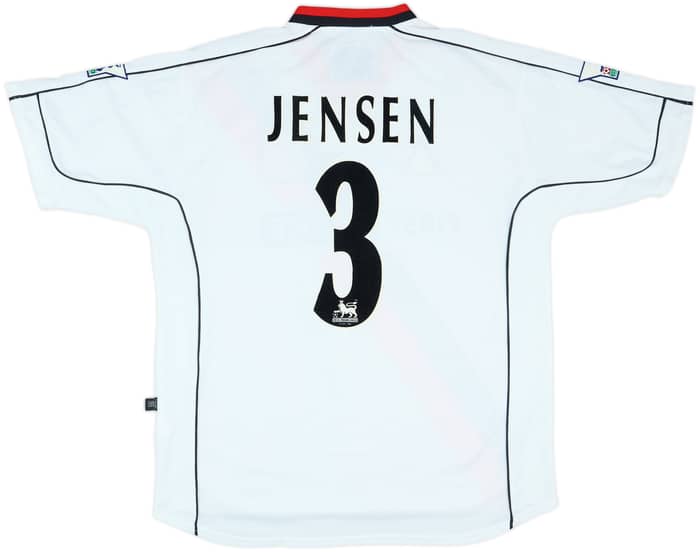 2002-03 Manchester City Match Issue Away Shirt Jensen #3
