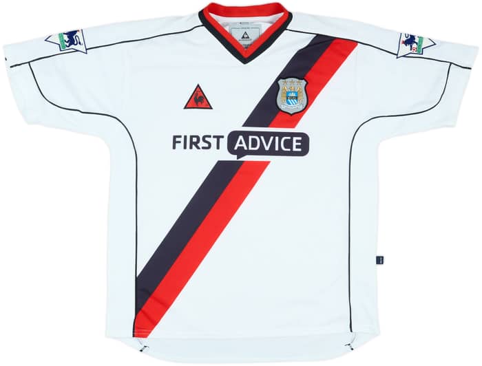 2002-03 Manchester City Match Issue Away Shirt Jensen #3