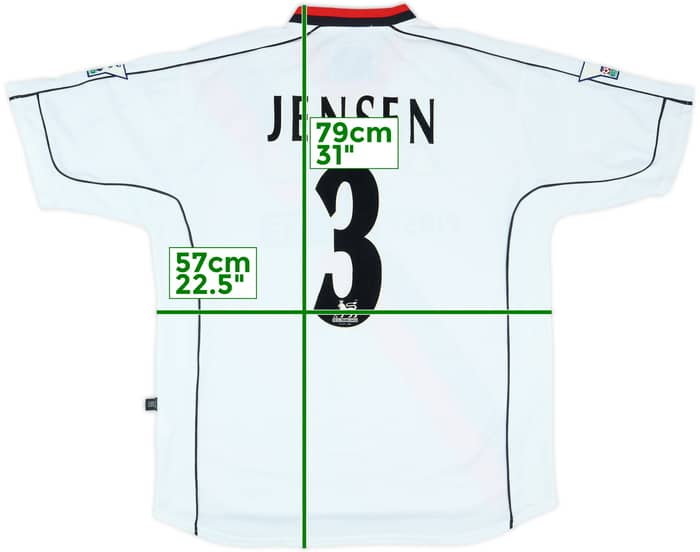 2002-03 Manchester City Match Issue Away Shirt Jensen #3