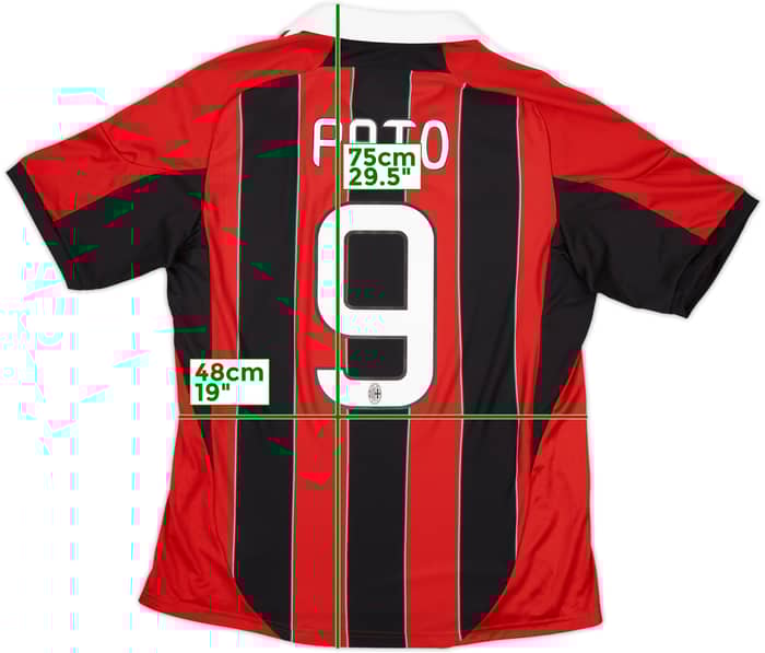 2012-13 AC Milan Home Shirt Pato #9 (L)