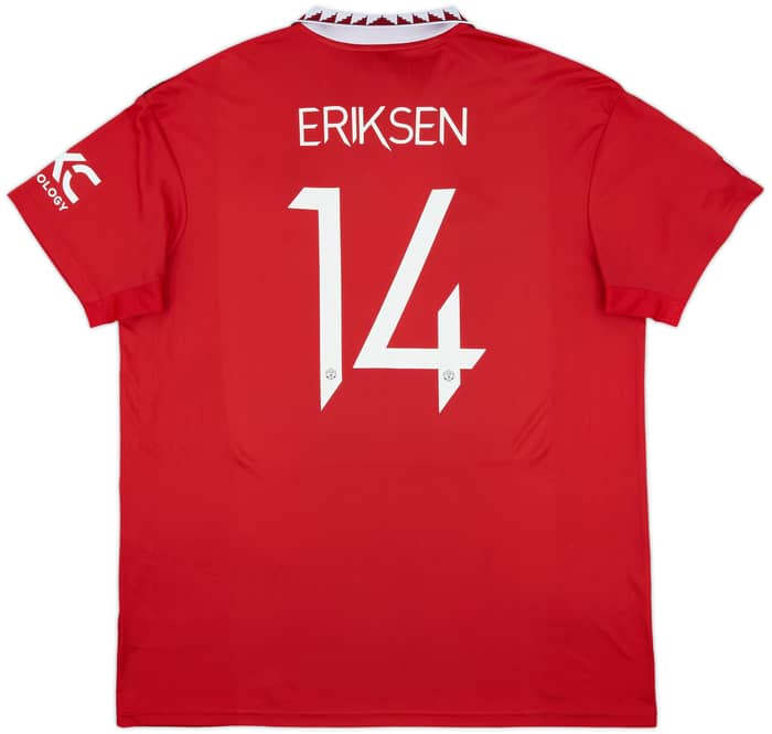2022-23 Manchester United Home Shirt Eriksen #14 - 7/10 - (XXL)