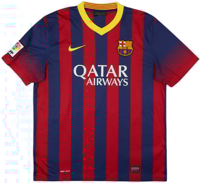 2013-14 Barcelona Home Shirt Messi #10 - 7/10 - (L)
