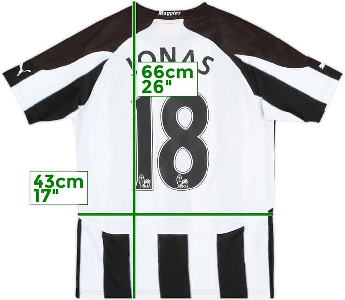 2010-11 Newcastle Home Shirt Jonas #18 - 5/10 - (15-16 Years)