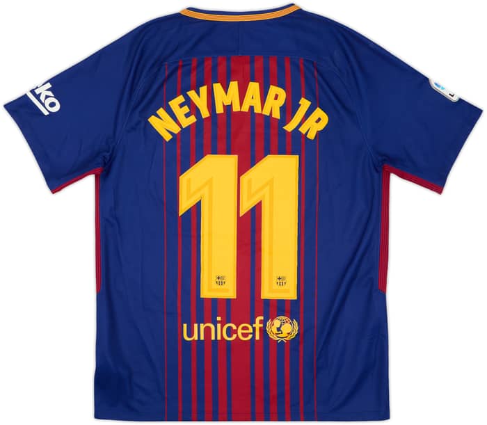 2017-18 Barcelona Home Shirt Neymar Jr #11 - 6/10 - (M)