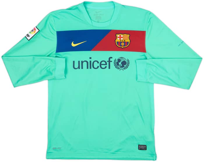 2010-11 Barcelona Away L/S Shirt Messi #10 - 8/10 - (M)