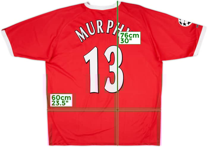2001-03 Liverpool CL Shirt Murphy #13 - 7/10 - (XL)