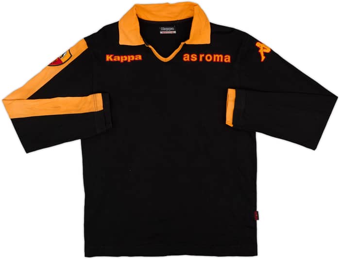 2003-04 Roma Kappa Polo L/S Shirt - 9/10 - (M)