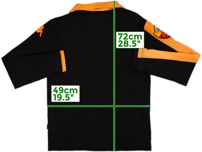 2003-04 Roma Kappa Polo L/S Shirt - 9/10 - (M)