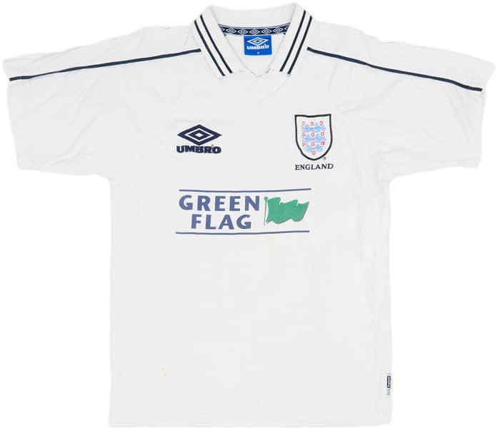 1998-00 England Umbro Cotton Tee - 5/10 - (M)