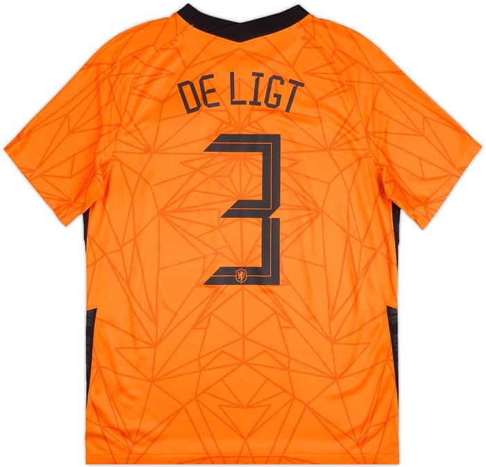 2020-21 Netherlands Home Shirt De Ligt #3 - 9/10 - (L)