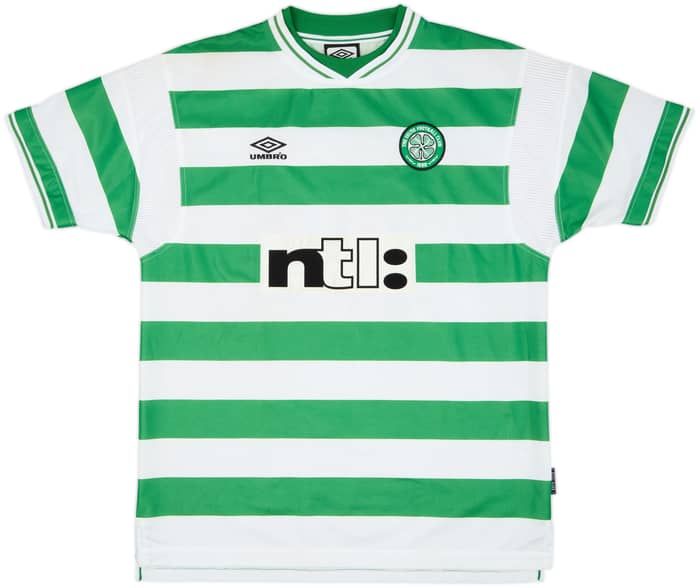 1999-01 Celtic Home Shirt Petrov #19 - 9/10 - (XL)