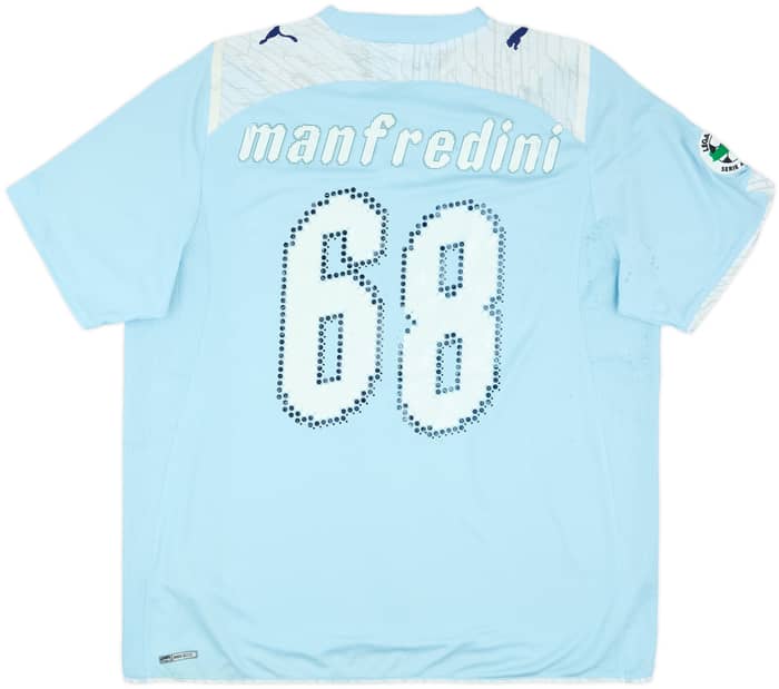 2009-10 Lazio Match Issue Home Shirt Manfredini #68
