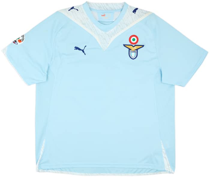 2009-10 Lazio Match Issue Home Shirt Manfredini #68