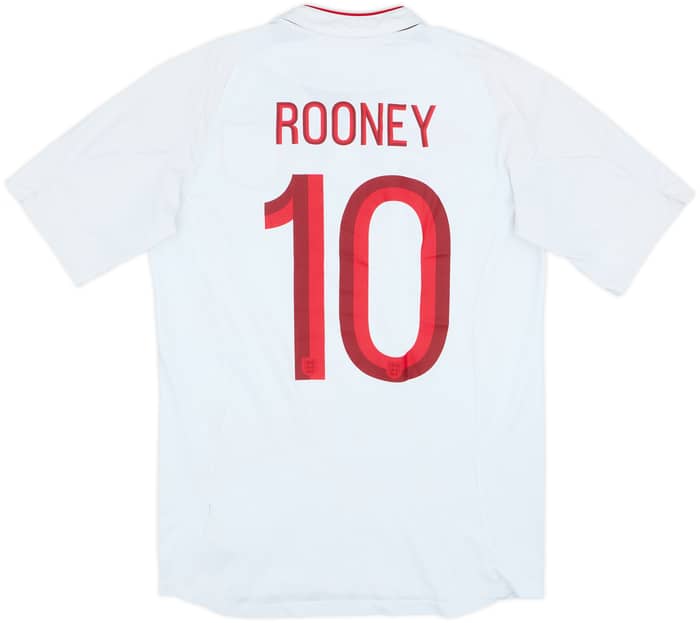 2012-13 Inglaterra Camiseta Local Rooney #10 - 6/10 - (M)