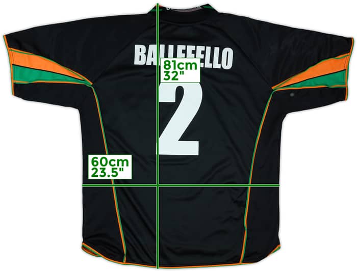 2001-02 Venezia Home Shirt Balleeello #2 - 7/10 - (XL)