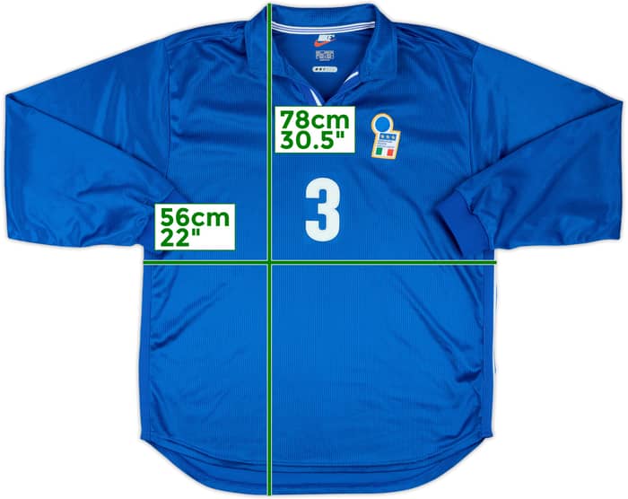 1997-98 Italy Match Issue Home L/S Shirt #3