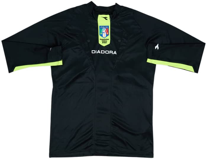 2009-10 Italy FIGC Diadora Referee L/S Shirt - 8/10 - (S)