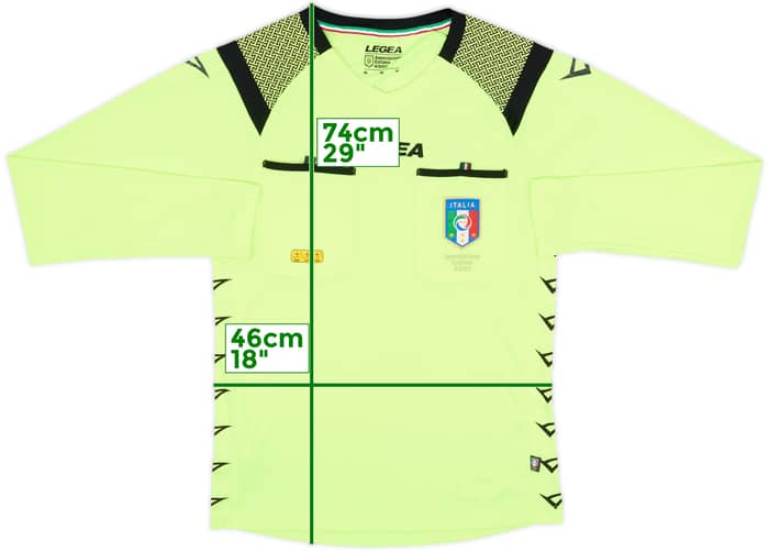 2019-20 Italy Legea Referee L/S Shirt - 9/10 - (M)