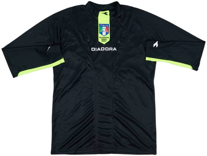 2009-10 Italy FIGC Diadora Referee L/S Shirt - 9/10 - (S)