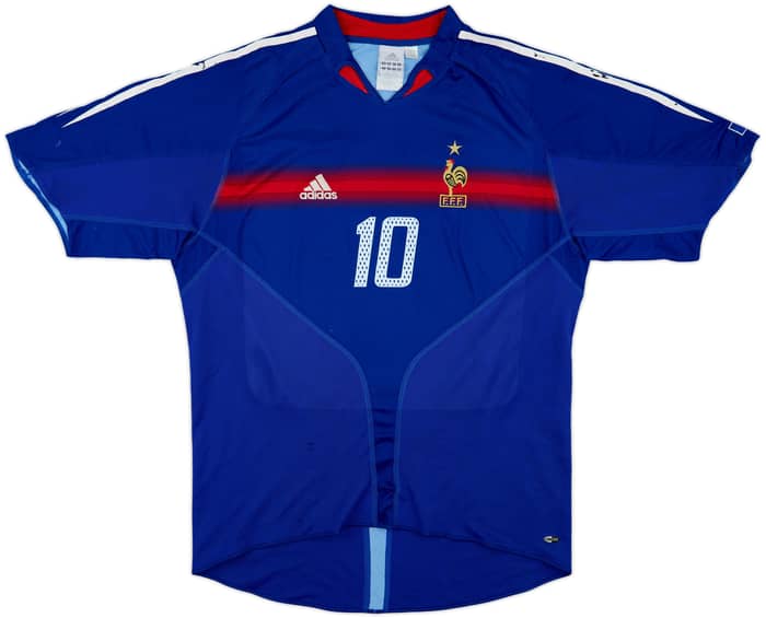 2004-06 France Home Shirt Zidane #10 - 5/10 - (XL)