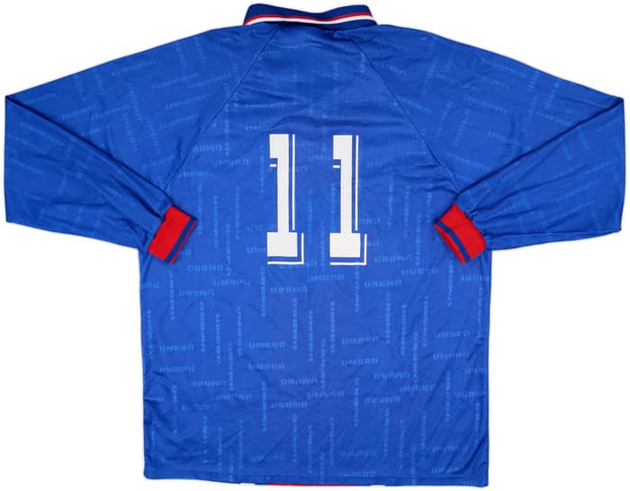 1990s Umbro Template L/S Shirt #11 - 8/10 - (XL)