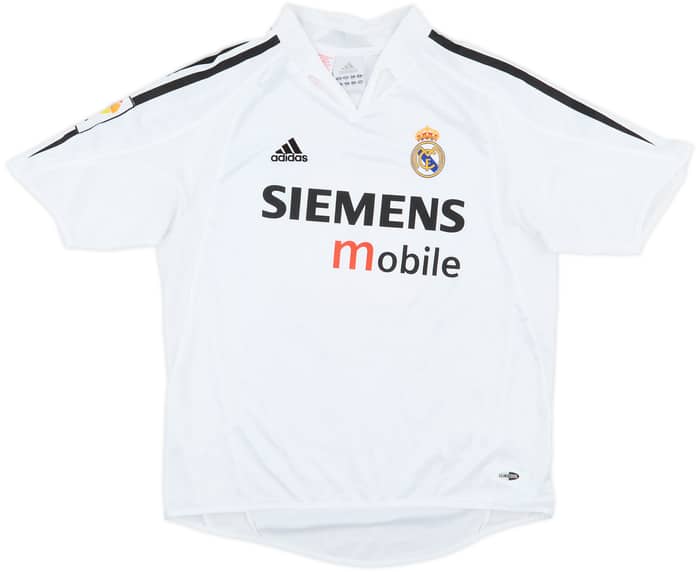 2004-05 Real Madrid Home Shirt Beckham #23 - 8/10 - (M.Boys)