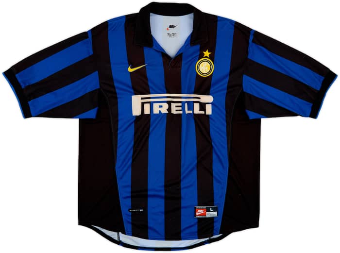 1998-99 Inter Milan Home Shirt Ronaldo #9 - 7/10 - (L)