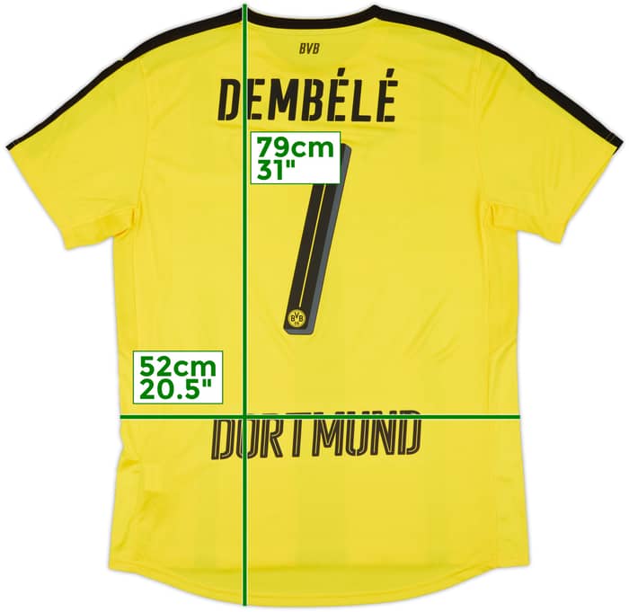 2016-17 Borussia Dortmund Home Shirt Dembele #7 - 10/10 - (L)
