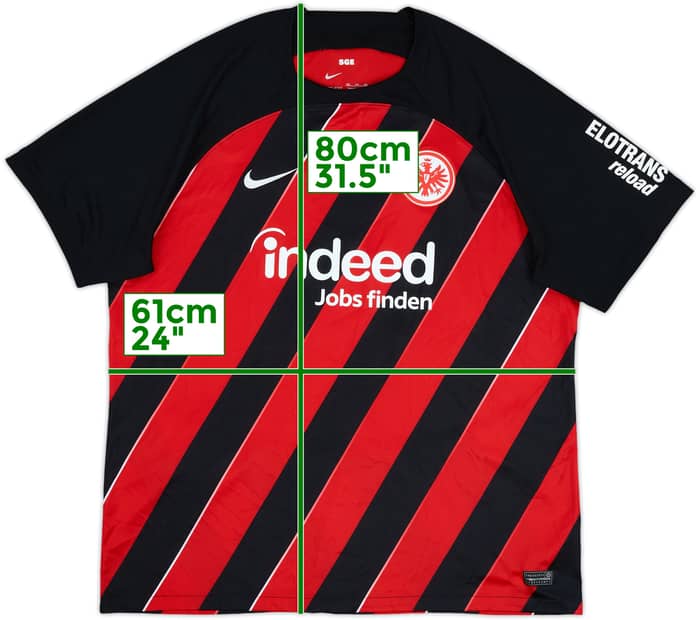 2023-24 Eintracht Frankfurt Home Shirt #54 - 9/10 - (XXL)