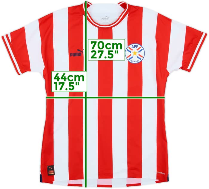 2022-23 Paraguay Authentic Home Shirt - 10/10 - (M)