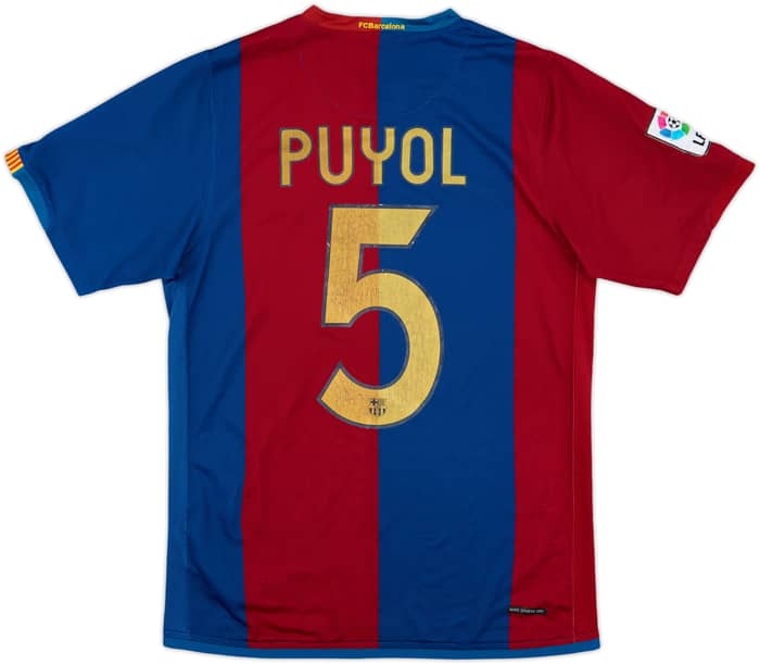 2006-07 Barcelona Home Shirt Puyol #5 - 6/10 - (S)