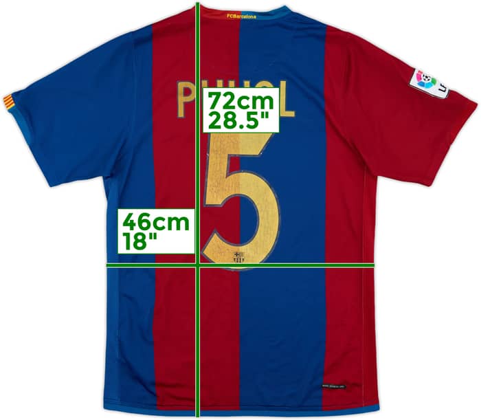 2006-07 Barcelona Home Shirt Puyol #5 - 6/10 - (S)