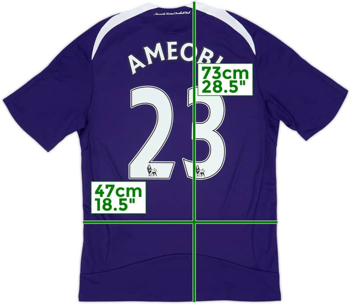 Camiseta de visitante del Newcastle 2008-09 Ameobi #23 - 8/10 - (S)