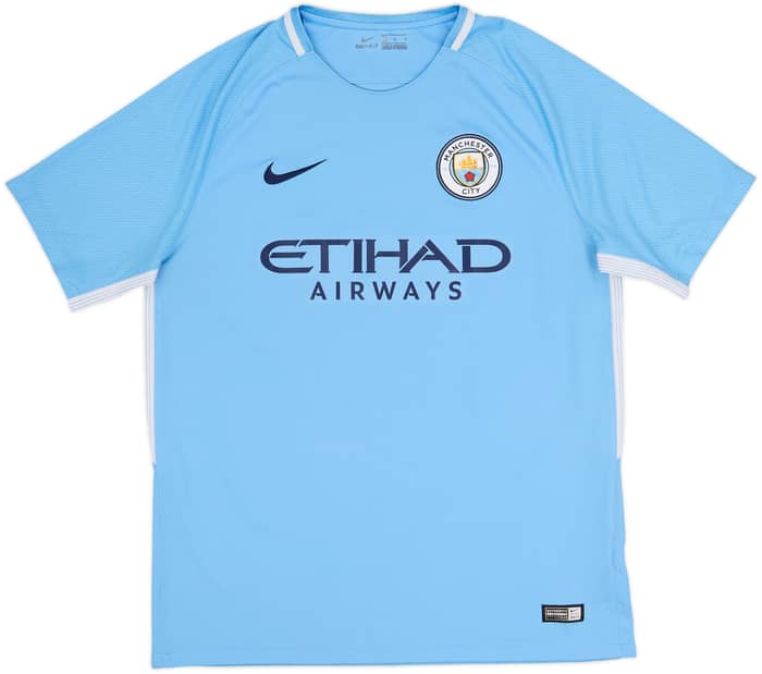 2017-18 Manchester City Home Shirt De Bruyne #17 - 9/10 - (L)