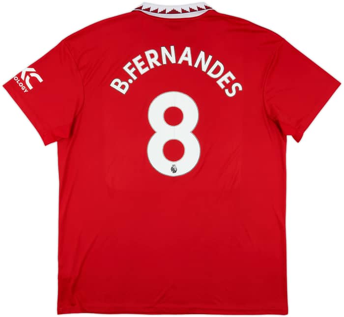 2022-23 Manchester United Home Shirt B.Fernandes #8 - 6/10 - (XXL)