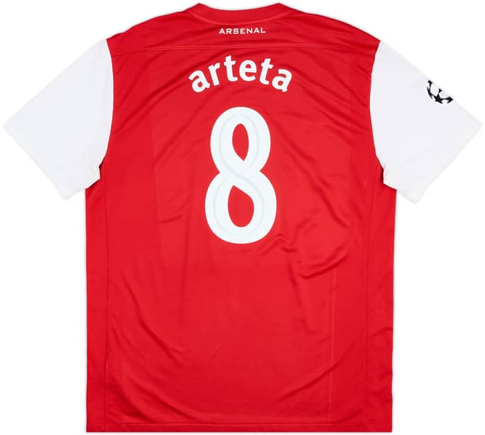 2011-12 Arsenal Home Shirt Arteta #8 - 8/10 - (XL)