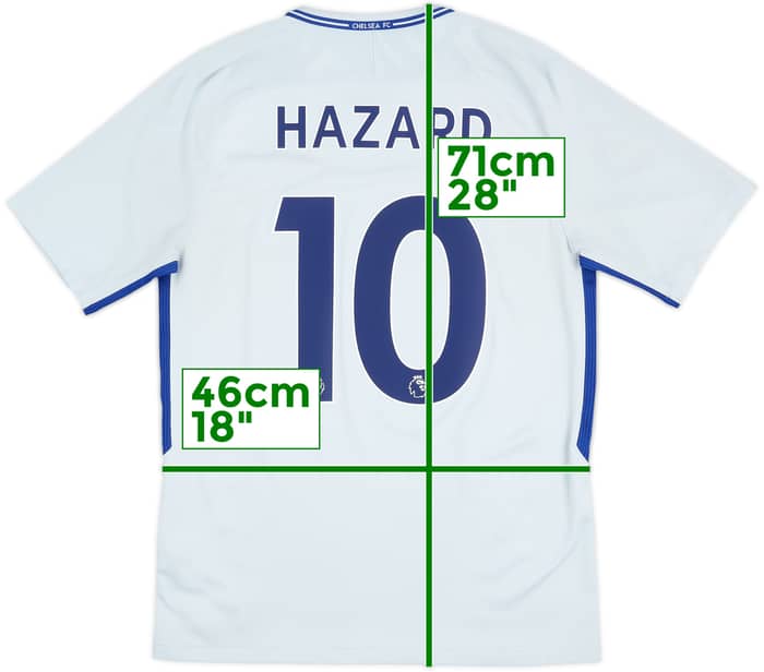 2017-18 Chelsea Camiseta Visitante Hazard #10 - 9/10 - (M)