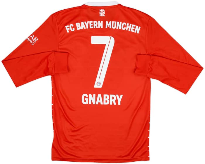 2022-23 Bayern Munich Home L/S Shirt Gnabry #7 - 8/10 - (S)