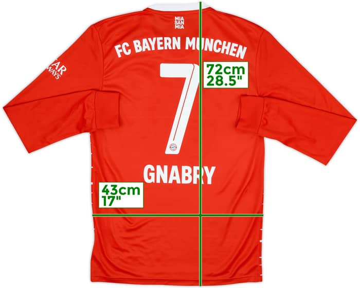2022-23 Bayern Munich Home L/S Shirt Gnabry #7 - 8/10 - (S)