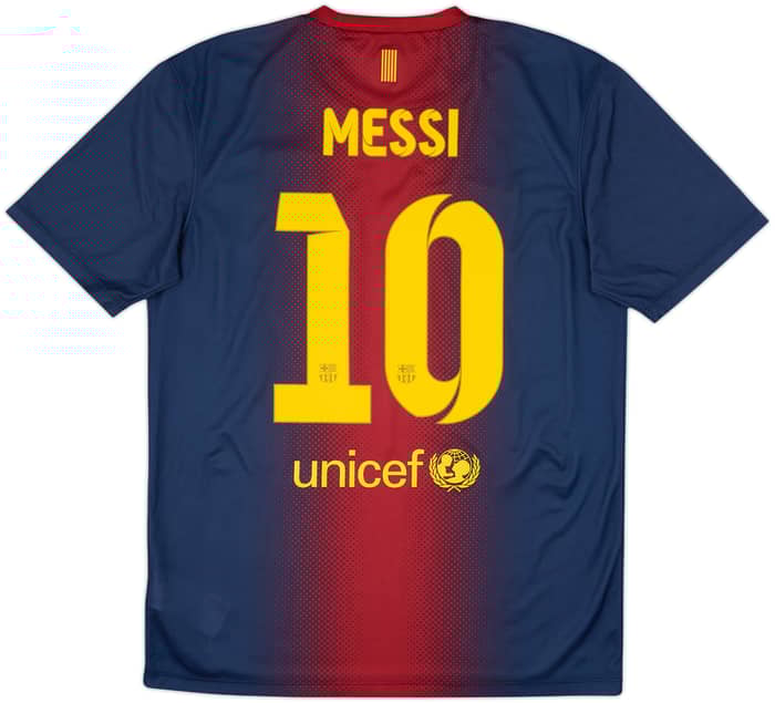 2012-13 Barcelona Basic Home Shirt Messi #10 - 9/10 - (M)