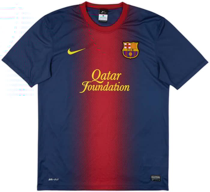 2012-13 Barcelona Basic Home Shirt Messi #10 - 9/10 - (M)